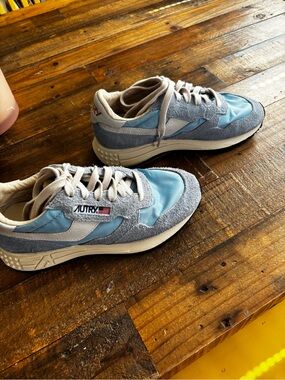 Autry Reelwind Sneakers Blue Suede Nylon EU 38 Worn Twice